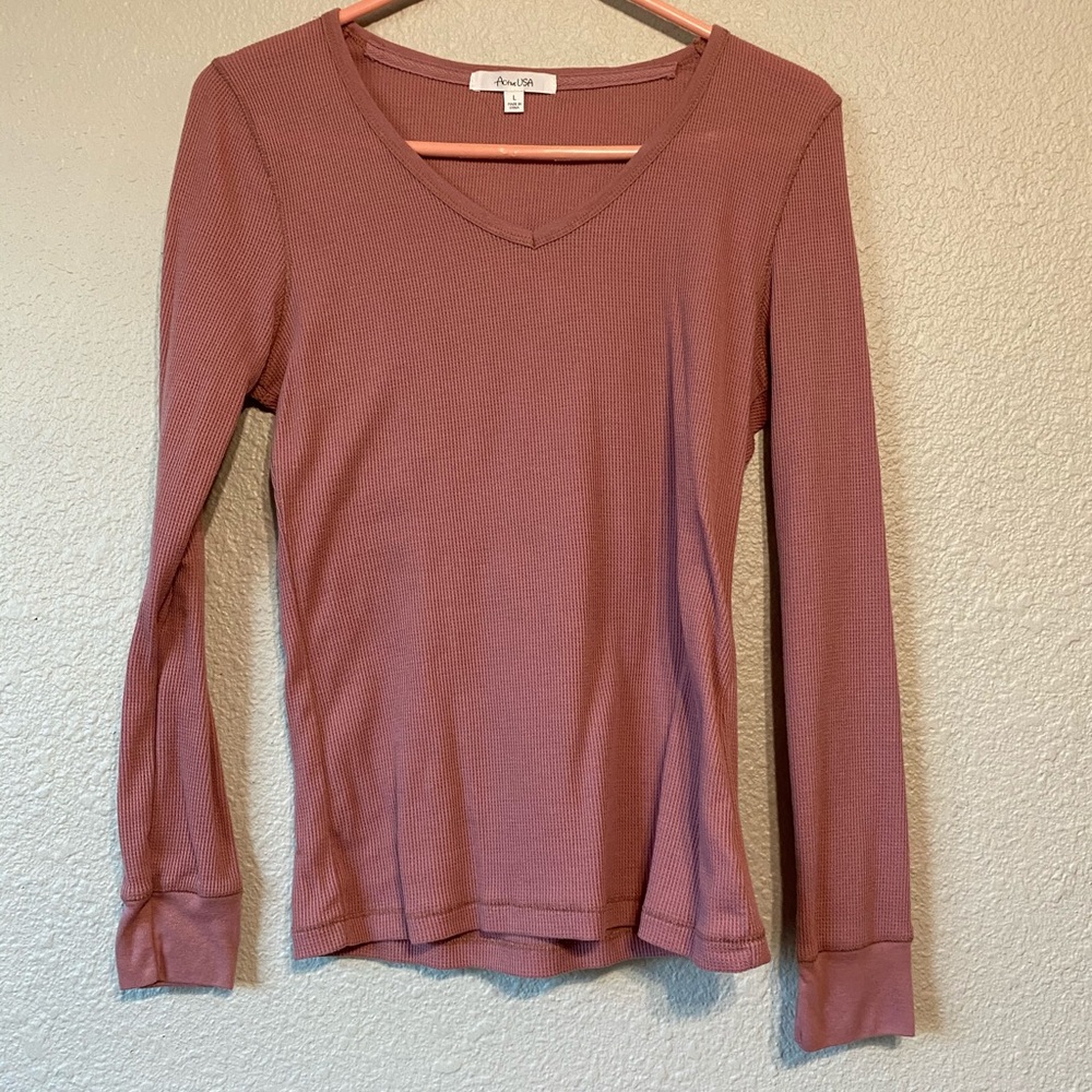 Long sleeve v neck